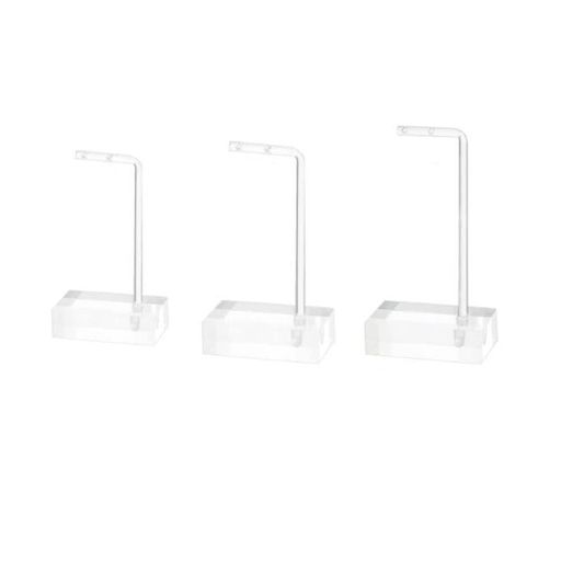 BATGXGOイヤリングホルダーディスプレイ収納スタンドアクリルジュエリーディスプレイラック展示3個セット(#1)