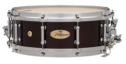 Pearlパールフィルハーモニック・コンサートスネアドラム14”x5”ソリッドメイプル単板PHM1450/C#204ウォルナットボルドーラッカー