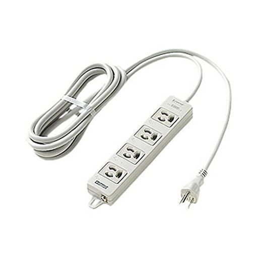 カラー:グレー 定格:15A125V1500Wまで 4コ口 コード長:3m 発売日:2002年12月1日