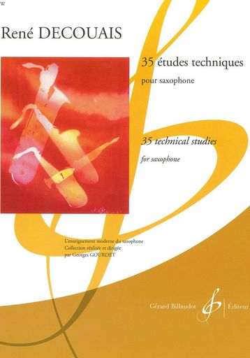 原題:ReneDECOUAIS:35ETUDESTECHNIQUESStudies-Saxophone 編成・種類:サクソフォン教則本