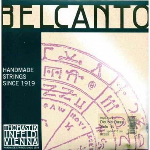 オーストリアのトマスティック・インフェルド社製。言わずと知れた名作ベース弦、ベルカント弦。 ※ソロチューニング用 テンション:ミディアム サイズ:3/4(標準)
