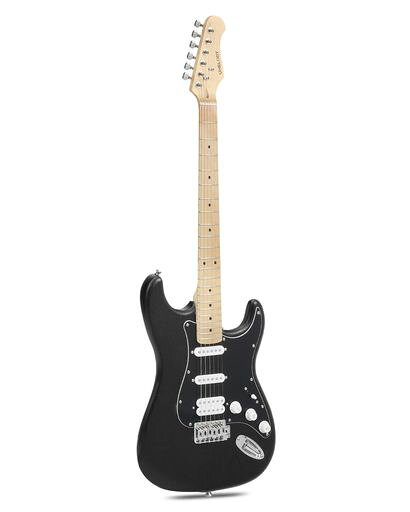 【初心者に優しい演奏性】人間工学に基づいた薄型Cシェイプのメイプルネックに、丁寧に研磨されたフレットを採用。コードチェンジ時の指運びが滑らかになり、手首の角度も自然に保てます。これから始めるティーンや大人に最適な設計です。 【HSSピックアップで幅広い音作り】ハムバッカーxシングルxシングルのハイブリッド構成により、標準的なSSS構成よりも広い音域をカバー。シャープなリードトーンから温かみのあるリズムサウンドまで、多ジャンル(ロック・ポップ・ブルース)に対応できます。 【高品質アッシュボディで豊かな響き】オープンポア仕上げのアッシュ無垢材を採用。ラミネートボディに比べて高域の反応とサステインが向上し、演奏時のトーンに深みが生まれます。マット仕上げで指紋が目立ちにくく、自然な木目がステージライトにも映えます。 【指先ケアのための弦とアクセサリー】ニッケルメッキのピアノ弦(交換用弦付属)は弦の張力を最適化し、指先にかかる圧力を約20%軽減します。クリアで明るい音色を保ちながら、初心者でも指先を保護しつつ簡単に演奏できます。