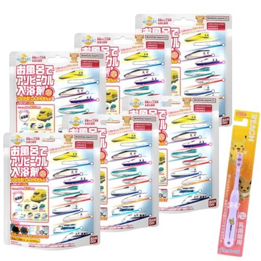 【6個セット】バスボムバンダイつながるしんかんせんバスボールびっくらたまご入浴剤【キッズもママも..