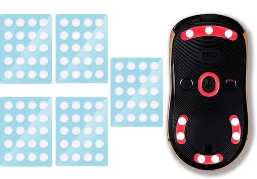 Nocessaryマウスソールマウスフィート6mm円形静音高純度PTFE(フッ素樹脂)素材通用高耐久超低摩擦マウス..