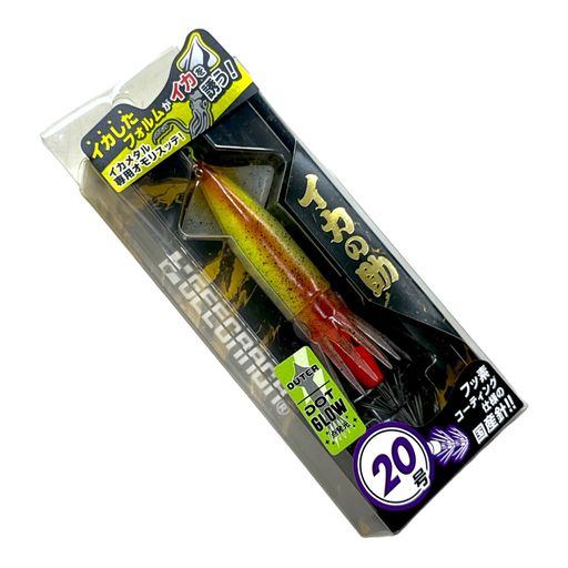 ジークラック(GEECRACK)イカの助20号イカメタルメタルスッテ(#118赤/黄イカ(アウター:点発光))