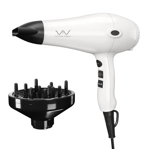 VAV 家用ヘアドライヤー マイナスイオンドライヤー 1200W 風温&風量6セット ノズル...