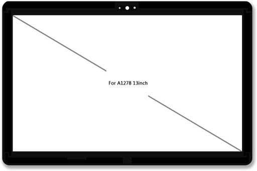 対応機種: for MacBook Pro Unibody 13" A1278 2009 2010 2011 2012 背面に粘着テープが付いているので、すぐに取り付けることができます。 オリジナルのプレキシガラスと同じように、ベゼルは黒で、下端に「MacBook Pro」と印刷されています。 APN: 661-5232, 661-5558, 661-5868, 661-6594 モデル A1278 (2009 年中期、2010 年中期、2011 年初頭/後期、2012 年中期) の MacBook Pro 13 インチ ユニボディのすべてのリリースと互換性があります。MacBook (非 Pro) モデル A1278 (2008 年後期) にも適合しますが、ガラスの文字は「MacBook Pro」です。
