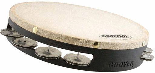 グローバー(GROVER)スパニッシュ・タンバリンジャーマンシルバー・1列・10インチGV-T1SS