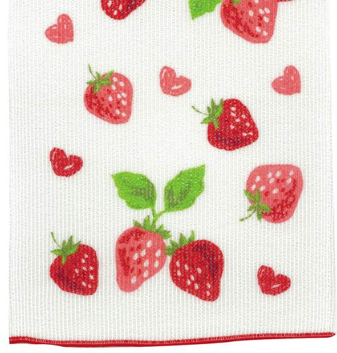 コージカンパニーナイロンボディタオル25x100cmストロベリーホワイト501834