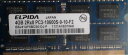 ELPIDA EBJ41UF8BCS0-DJ-F 4 GBノートブックSODIMM DDR3 PC10600 (1333 ) UNBUF 1.5 V 2RX8 204P 512 MX64 256 MX8