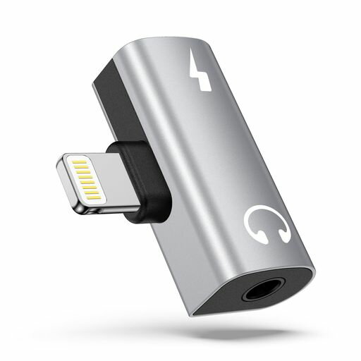 GAEF 2in1 Lightning to 3.5mm イヤホンジャック 音楽+充電 MFi認証 Hi-Fi音質&DAC...