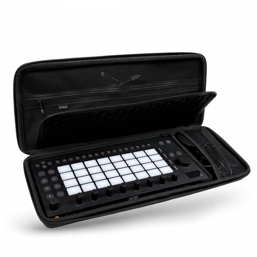 カスタム互換性:Ableton Moveに対応するように設計されており、ぴったりフィットしてデバイスが緩むのを防ぎます。 便利なデザイン:持ち運びに便利な快適なハンドル、他のアクセサリー用のメッシュポケット付き、滑らかで頑丈なジッパーは開閉が簡単で、使い勝手が良くなります。 強力な保護:スタイリッシュで信頼性が高く、偶発的な衝撃や落下による損傷や傷を防ぎ、旅行中や屋外でもデバイスを良好な状態に保ちます。 頑丈な素材:EVAハードシェル素材で作られているため、傷や衝突から確実に保護します。 パッケージ内容:ブラックハードシェルバッグx1(電子製品を除く)