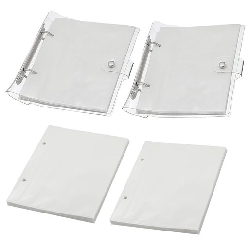 PATIKIL100ポケットミニフォトアルバム2個写真フリップブック50ページ4x6”リフィル可能な両面2グリッド..