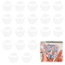 缶バッジカバー缶バッジ収納直径63MM20枚入り高い透明性防汚性防塵性耐久性コンパクトでポータブル(57MM用-20枚セット)
