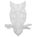 3Dフクロウシリコンモールド、エポキシ樹脂鋳造型壁掛け石膏型ギフト壁掛けドア家の装飾用