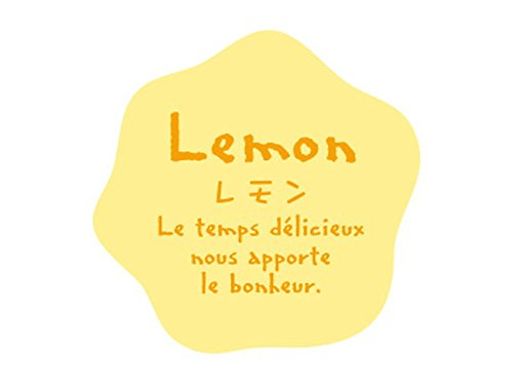 cottaフレーバーシールナチュラル変形レモン黄2.8x2.8cm71024100枚入