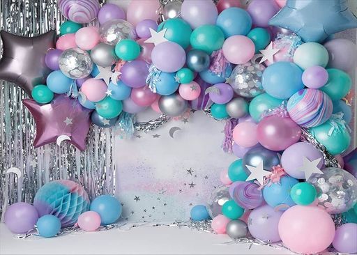 バック紙背景紙誕生日1歳風船バースデーパーティーイベントケーキ壁紙装飾デコレーションベビー新生児..