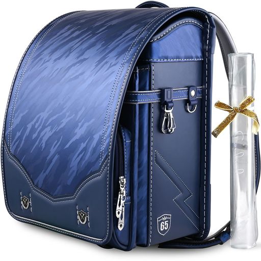 Bags, School Rucksacks - [Coulomb]クーロンランドセル男の子小学生通学カバンカブセオリジナル迷彩柄コントラスト配色大容量A4フラットファイル対応撥水加工自動ロック透明ランドセルカバー進呈6年保証付き(ネ…