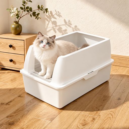 猫砂トレー 【猫ちゃんだけの快適空間:広々設計でストレスフリーなトイレタイム】 Yulezenがお届けする特大猫砂盆は、外部75cmx47cmx41cm、内部約69cmx41cmx39cmという圧倒的な広さを実現。大型猫種でも余裕で、トイレでの方向転換や砂かきも自由自在。愛猫が安心してくつろげる、リラックスできるトイレ環境を提供します。多頭飼いのご家庭にも、それぞれの猫ちゃんが快適に使える十分なスペースを確保。 【スマートな猫砂飛び散り防止機能:高壁とステップで清潔キープ】 高さ39cmの深さと、一体化された高めの壁が猫ちゃんの激しい砂かきにもしっかり対応し、猫砂の飛散を効果的にブロック。さらに、上蓋の通気孔付きステップが足裏の猫砂をしっかりキャッチし、トイレ周りの清潔さを保ちます。猫砂の散らばりに悩む必要はもうありません。 【堅牢ABS樹脂製!安心の耐久性と耐荷重】 高品質ABS樹脂を採用し、驚異的な耐久性と強度を実現しました。万が一、製品を逆さまにしても、成人が乗っても壊れないほどの頑丈さ。愛猫の安全と製品の長く安心な使用を約束します。