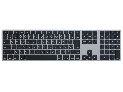 Matias Wireless Aluminum Keyboard Bluetooth接続 ワイヤレスキーボード MAC配列 日本語かな印字あり マルチペアリング4台 スペースグレイ ブラック