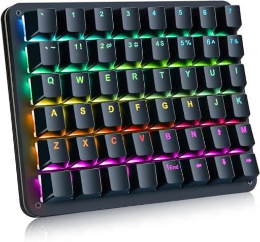 片手キーボード 左手デバイス メカニカルキーボード プログラム機能対応可能 RGBバックライト カスタマイズ可能 32マクロ 左手用 Windows/MAC対応