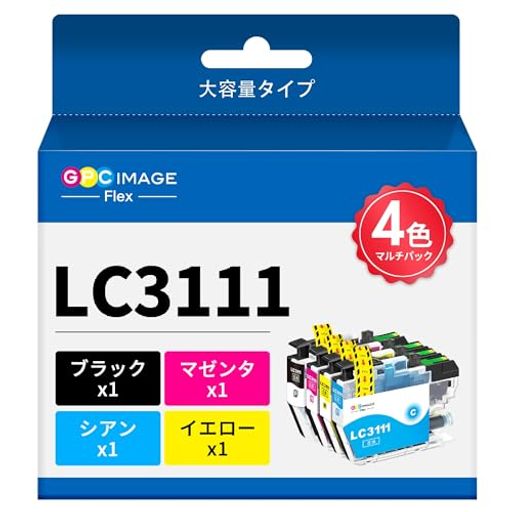 Display Covers - GPCImageFlexブラザー用インクlc31114色セットLC3111-4PKLC3111純正と併用可能brother対応インクカートリッジLC3111LC3111BKプリンターJ572NJ577NJ582N