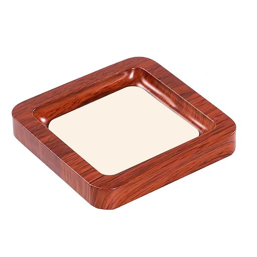 Rakuten - CoolloodaジュエリートレイPVC製10cmx10cmx1.7cm小物トレーアクセサリー収納頑丈軽量防水シンプルスタイリッシュイヤリングネックレスリングブレスレット時計鍵収納ボックス