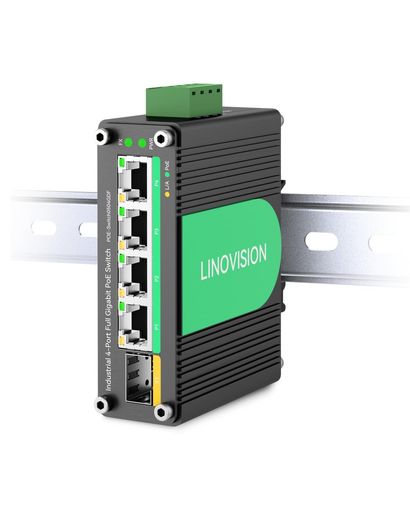 【9~57V DC入力 PoEスイッチ】DC 9~57V入力、内蔵昇圧回路で IEEE802.3af/at のPoE出力を供給。 (ご注意:本機は Mode A のPoE 出力のみをサポートします。Mode B 対応のPoE デバイスに応用する場合、ASIN:B09HGWLZSDをご購入ください). 【全ポート1G対応】4 * 10/100/1000Base-T PoE ポート + 1 * 1000Base-X SFPスロット(モジュール別売)。全 PoEポートはIEEE802.3af/atに準拠します。PoE総予算:120W (DC24V/DC48V入力)、60W (DC12V入力)。 【産業級設計】IP40規格:堅牢な金属筐体。動作温度範囲:-40°C~85°C。DINレール / 壁掛け設置に対応します。 【冗長電源】2 チャンネルの DC 9~57V 冗長電源入力と自動フェイルオーバー機能を備え、高信頼性のネットワークシステムを実現します。