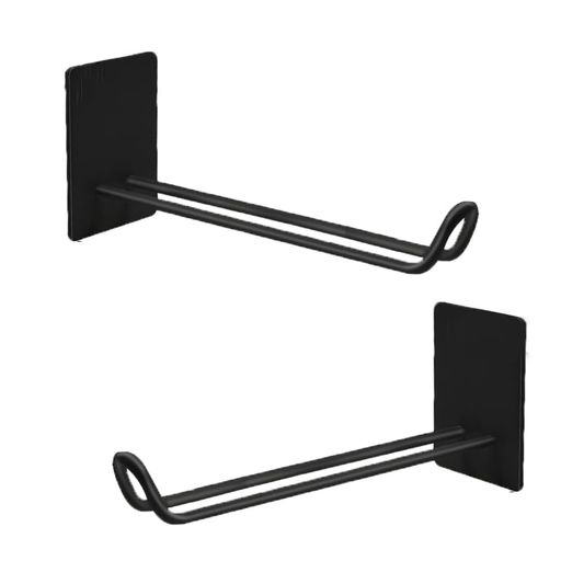 2個セット壁掛けフック強力粘着フックステンレス製高耐荷重壁を傷つけないキッチン/玄関/洗面所/オフィス用フック(150mm*60mm*45mmブラック2個)