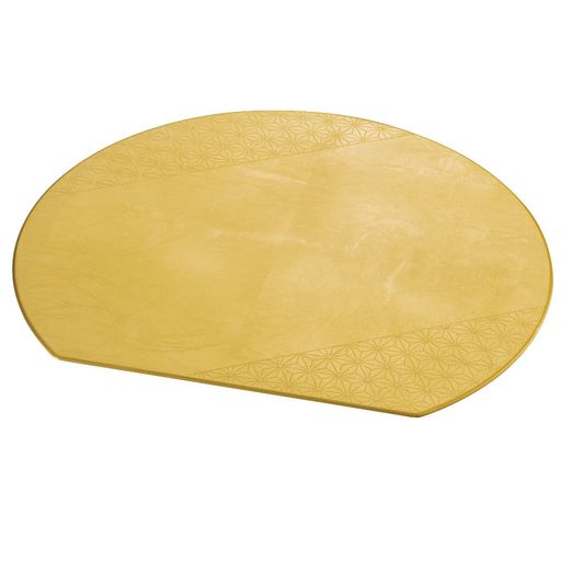 まえじゅう漆器半月プレースマットS麻の葉(G)6M-150