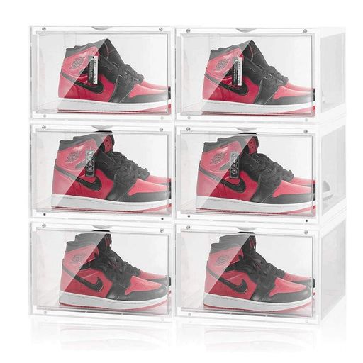 Findbetterシューズボックススニーカーボックス靴箱靴収納ディスプレイプラスチック靴棚大容量組立式積..