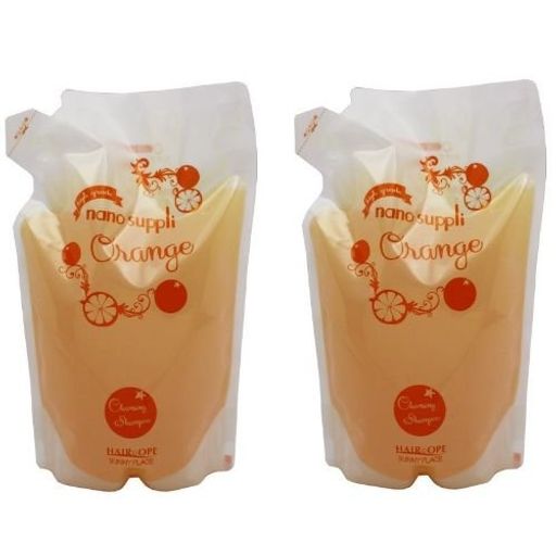 【X2個セット】サニープレイスナノサプリクレンジングシャンプーオレンジ800ml詰替え用