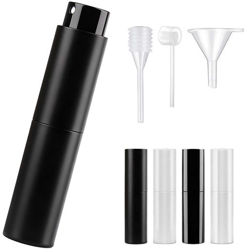 T Tersely アトマイザー 回転プッシュ式 香水 ボトル 香水噴霧器 持ち運びに便利 漏れない 詰め替え 小分け ミニ 持ち歩きボトル 入れ替え 容器 携帯用 詰め替え簡単 旅行 デート 仕事 男女…