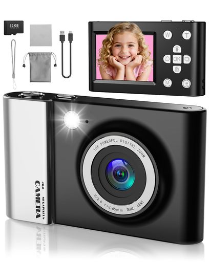 【究極の解像度とディテール】本製品は、4Kビデオ撮影と64MP(6400万画素)の写真撮影に対応しています。これにより、日常の記録から特別なイベントまで、被写体の細部に至るまで鮮明かつリアルな品質で捉えることが可能です。高解像度で撮影された映像や写真は、拡大、トリミング、印刷しても、その鮮明さを損なうことなく、長期にわたる思い出を最高の状態で保存できます。 【高度なズームと正確なフォーカス】遠くの被写体も逃さない18倍デジタルズームを搭載。画質の劣化を最小限に抑えながら、遠景や小さなディテールを鮮明に引き寄せます。さらに、オートフォーカス機能を搭載しており、シャッターボタンを軽く押すだけで被写体に瞬時にピントを合わせることが可能です。これにより、素早い動きの被写体でも、初心者の方でも簡単にクリアでシャープな写真撮影が実現します。 【創造性を高める多彩な撮影機能】撮影の幅を広げる多機能性を備えています。シーンや表現に合わせて写真の雰囲気を変える13種類のフィルターを内蔵。