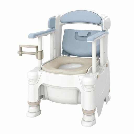 アロン化成安寿ポータブルトイレFX-30らくゾウくん暖房便座ミストブルー532-961