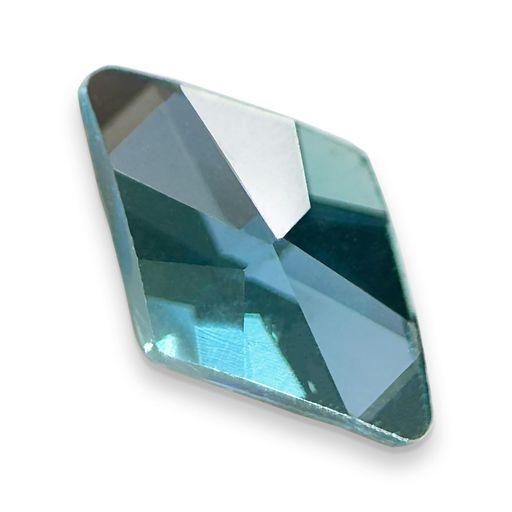 AURORAクリスタルランバス-フラットバック10x6mmアクアマリン12pcs