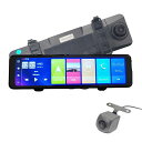 RSプロダクト(RSProduct)【Androidアンドロイド8.1搭載】ドライブレコーダー前後カメラルームミラー型【前後カメラ同時録画】10インチスマートミラードラレコミラー型ドライブレコーダー前…
