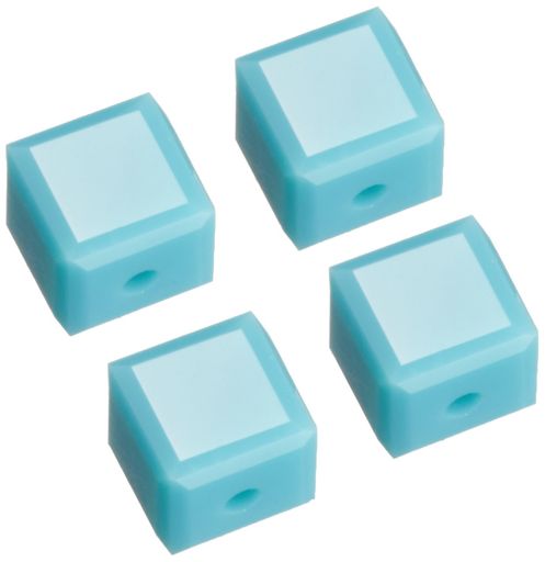 ネイルアートパーツキューブ4mmターコイズ