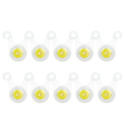 【製品仕様】セットには10個のロープ LED ライト(電池付き)が含まれています。各サイズ:3.5*6*6.5cm、重さ:18g、4色の組み合わせ:A/B/C/D、お好きな色の組み合わせを選んでください。 【高品質素材】自転車 ライトは高品質のPVC素材を使用して作られており、柔らかく取り付けやすく、防水性があり、小さくて軽量で持ち運びやすいです。 【3段階モード】キャンプ ライトは3段階のモードを持ち、自由に調整でき、異なる点滅パターンにより、さまざまな雰囲気に対応できます。 【両耳吊り下げデザイン】キャンプライトは両耳吊り下げデザインを採用しており、素早く取り付けたり取り外したりでき、位置を自由に調整でき、便利で迅速な使用が可能です。 【幅広い用途】このロープライトはキャンプ時やテント、タープロープ、自転車ロープなどに適しており、多様な使い方ができます。常時点灯機能があり、テントに吊るすと簡単に識別できるため、つまずくことを防げます。夜間の散歩時にはバックパックや衣服に付けることで警告や識別の役割も果たします!