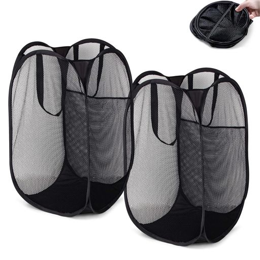 Xnuoyoランドリーバスケット洗濯カゴ折り畳み式洗濯かご洗濯ボックス取っ手付き大容量メッシュ省スペース洗える洗濯物入れかご通気性収納軽量旅行持ち運び可能ベッドルームリビングク…