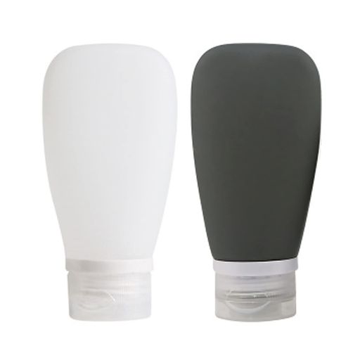 YFFSFDCトラベルボトルシャンプーボトル90ml小分け容器漏れ防止化粧品容器アウトドア出張用旅行用黒と..