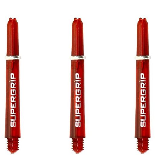 ダーツ用シャフトハローズスーパーグリップレッドミディ3本