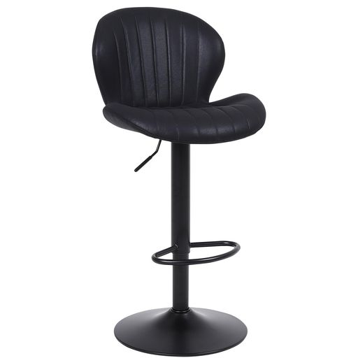 ralex-chair カウンターチェア 1脚 昇降式 回転バー椅子 スエード 足置き 背もたれ...