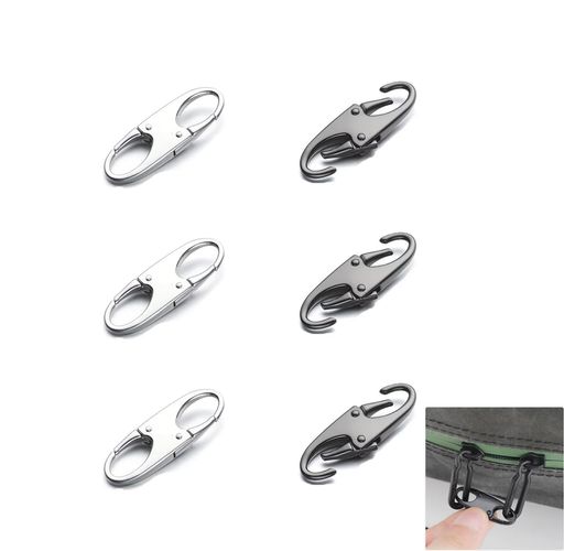 ジップクリップ盗難防止バックパックジップロックジップキーホルダー取り外し可能ジップコネクター盗難..