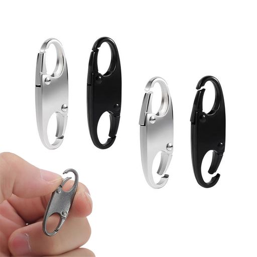 Solxionジッパークリップ盗難防止4個入りダブルオープニングジッパープル交換ファスナー引き手ジッパー..