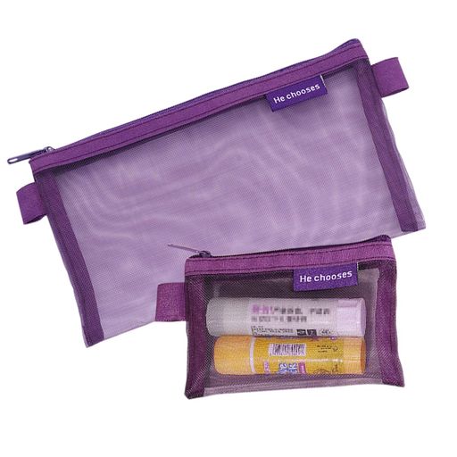 UrbanPulseポーチ小さめミニポーチ透明メッシュ収納袋メイクポーチ小さめトラベルポーチガジェットポー..