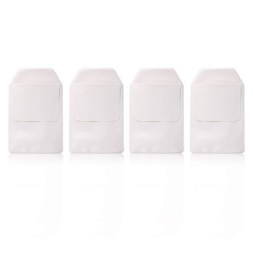 4本学校病院のオフィス用の白いシャツポケットプロテクター汚染防止ポケット