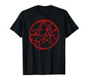 ネクロノミコンシンボルディストレスト悪魔的ゴシックホラーTシャツ