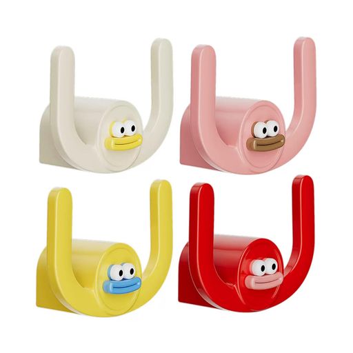 スリッパラック4個入穴開け不要壁掛け強力粘着タイプ安定性引っ掛け式室内足掛けサンダル収納壁面に傷..