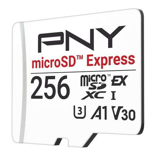 PNY microSD Express U3 V30 A1 microSDXC メモリカード 256GB P-SDU256P31880EXP-...
